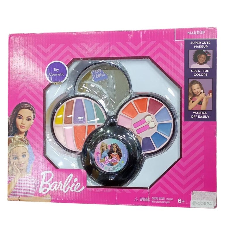 Barbie Make up Toy Cosmetic 3 Decks Round Model 1 - 5515L